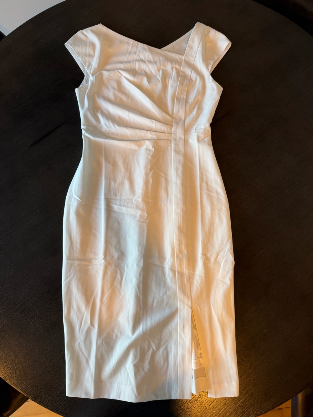 Forcast Ivory New Kenzie Asymmetric Dress 8